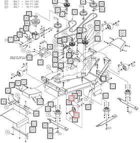 Mahindra Tractor Belly Mower Wheel Axle Bolt AME007057 (Copy) Mahindra