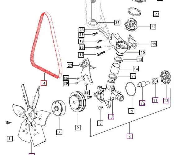 Mahindra Tractor Belt Mahindra Direct Parts