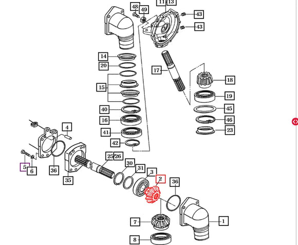 Mahindra Tractor Bevel Gear 16704340031 Mahindra