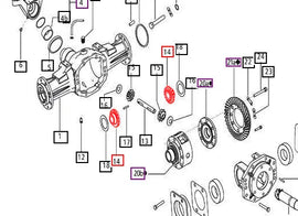 Mahindra Tractor Bevel Gear Differential E006504522D1 Mahindra Direct Parts