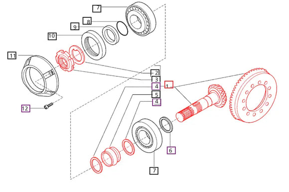 Mahindra Tractor Bevel Gear / Pinion Set 15/32 006500397C1 Mahindra Direct Parts