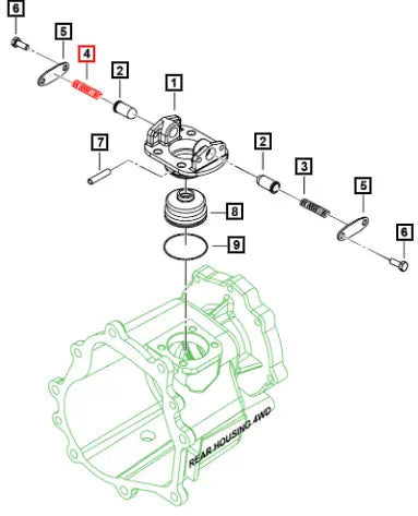 Mahindra Tractor Biasing Spring 1st 2nd 0703CD1080N Mahindra Direct Parts