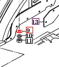 Mahindra Tractor Bind Shaft Washer Bind Shaft 35602010150 Mahindra Direct Parts