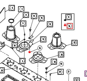 Mahindra Tractor Blade Holder Pin EBE000145R Mahindra Direct Parts