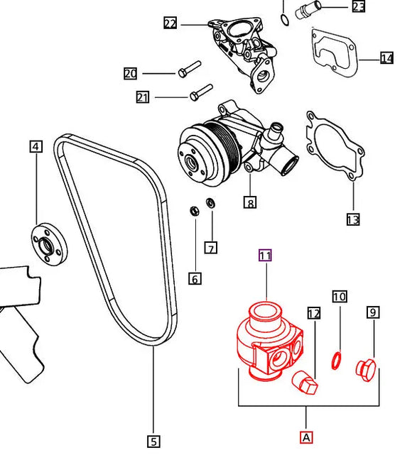 Mahindra Tractor Block Heater Assembly 006023386H91 Mahindra Direct Parts