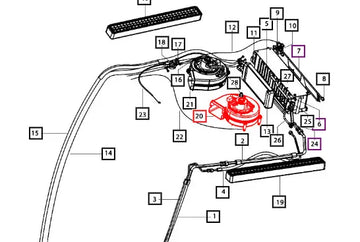 Mahindra Tractor Blower Assembly LH E007517450D1 Mahindra Direct Parts