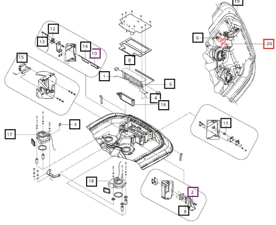 Mahindra Tractor Blower Harness Sub-assembly E007517442D1 Mahindra Direct Parts