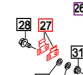 Mahindra Tractor Body Panel Clip (Qty-2 required per location) 15606040227 Mahindra