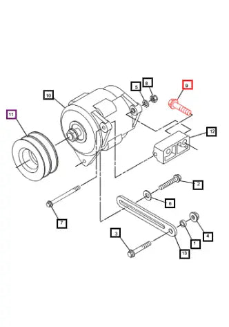 Mahindra Tractor Bolt 10x45 Mm 140-8783 Mahindra Direct Parts
