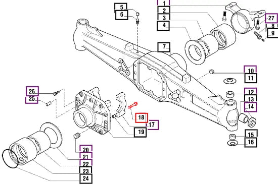 Mahindra Tractor Bolt - 126022 006500350C1 Mahindra Direct Parts