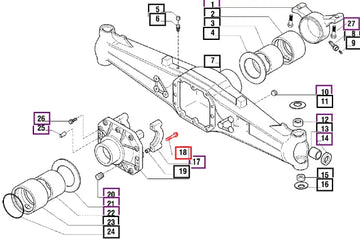 Mahindra Tractor Bolt - 126022 006500350C1 Mahindra Direct Parts