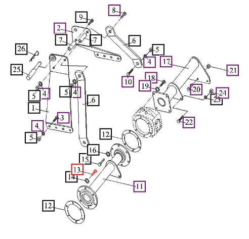 Mahindra Tractor Bolt ANS321010020 Mahindra Direct Parts
