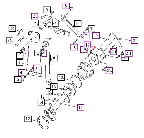 Mahindra Tractor Bolt ANS321012025 Mahindra Direct Parts