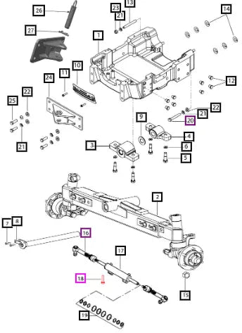 Mahindra Tractor Bolt Allen M16 X 2 X 55 007608075C1 Mahindra Direct Parts