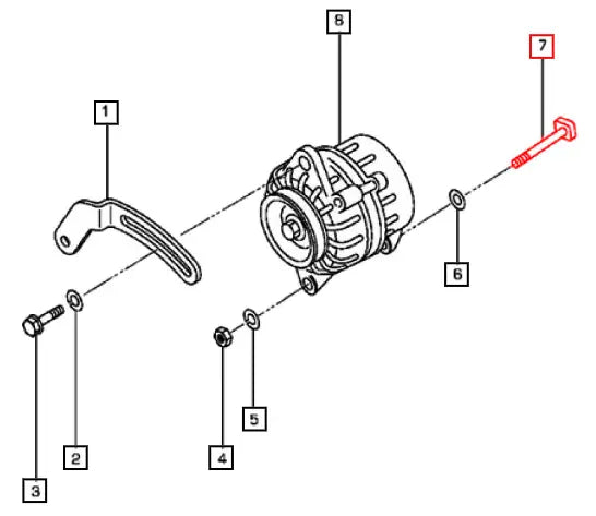 Mahindra Tractor Bolt Alternator 31a68 20300 006052831N01 Mahindra Direct Parts