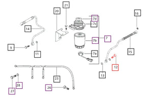 Mahindra Tractor Bolt Banjo Fip M12 006000331F1 Mahindra Direct Parts
