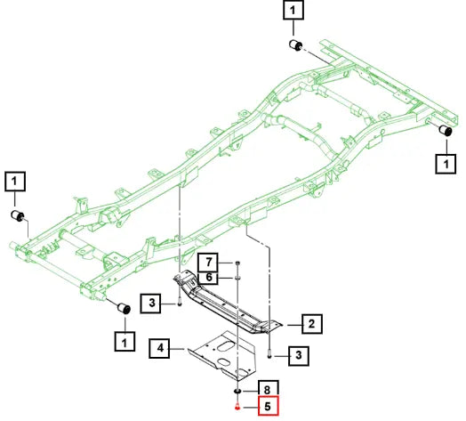 Mahindra Tractor Bolt Carriage G9 52x25 4mm Ge 3 G120915 Mahindra Direct Parts