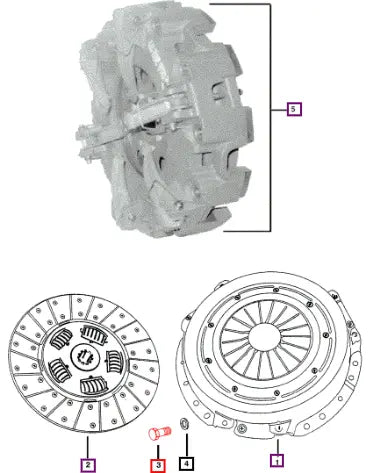 Mahindra Tractor Bolt Clutch Mounting 001099323R1 Mahindra Direct Parts