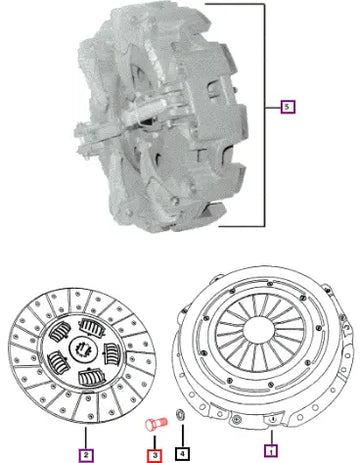 Mahindra Tractor Bolt Clutch Mounting 001099323R1 Mahindra Direct Parts