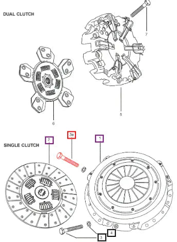 Mahindra Tractor Bolt Clutch Mounting 001099324R1 Mahindra Direct Parts