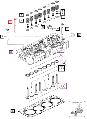 Mahindra Tractor Bolt Cylinder Head Long 006014999V1 Mahindra Direct Parts