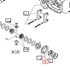 Mahindra Tractor Bolt - Differential Carrier 006506127C1