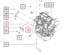 Mahindra Tractor Bolt Flanged Hex Head Full Threaded M6x1x30 000020818E05 Mahindra Direct Parts