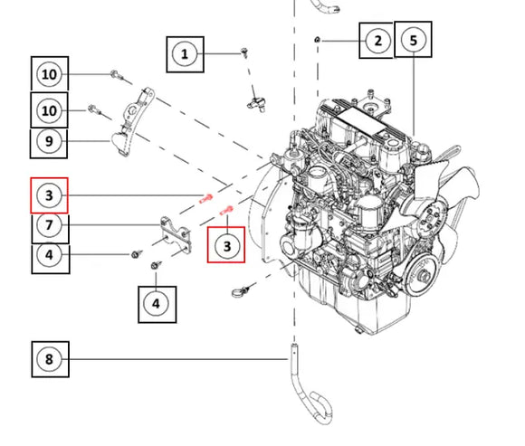 Mahindra Tractor Bolt Flanged Hex Head Full Threaded M6x1x30 000020818E05 Mahindra Direct Parts