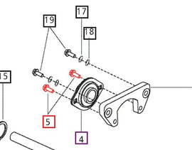 Mahindra Tractor Bolt Flanged Hex Head M10x1.5x25 000020313E05 Mahindra Direct Parts
