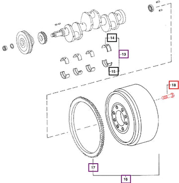 Mahindra Tractor Bolt Flywheel Mounting 005552890R1 Mahindra Direct Parts