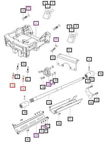 Mahindra Tractor Bolt Front Pillow Block E007602657D1 Mahindra Direct Parts