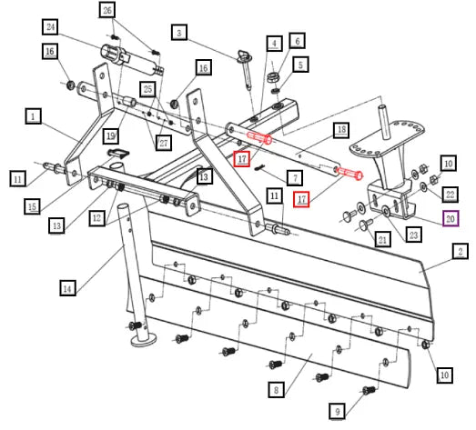 Mahindra Tractor Bolt HB3410C114G5C Mahindra Direct Parts
