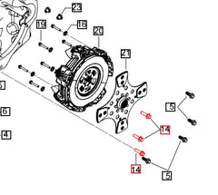 Mahindra Tractor Bolt Hex Head M12x45 000013900P04