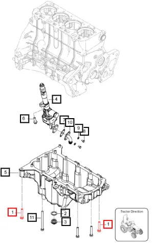 Mahindra Tractor Bolt Hex M10 X 1.5 X 70 X 8.8 SF0102248 Mahindra Direct Parts