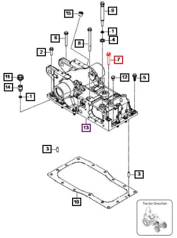 Mahindra Tractor Bolt Hex. Fl. M12 X 1.75 007206656V1 Mahindra Direct Parts