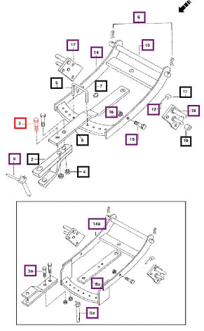Mahindra Tractor Bolt Hex. G15.875 X 101 000271731 Mahindra Direct Parts