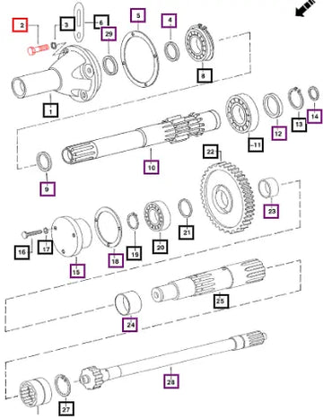Mahindra Tractor Bolt Hex. Head5/16" Unc X 1-1/8" 000706732R1 Mahindra Direct Parts