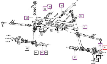 Mahindra Tractor Bolt Hex. M6 X 20.5 X 33 007602018D1 Mahindra Direct Parts
