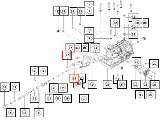 Mahindra Tractor Bolt Hexagonal M12x1 25x35x12 9 007540521B1 Mahindra Direct Parts