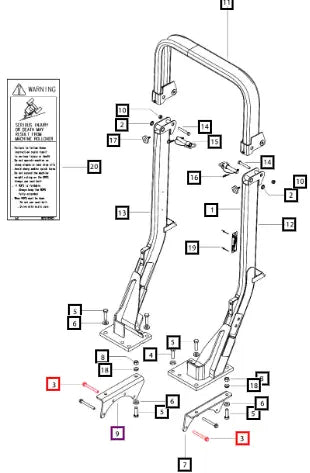 Mahindra Tractor Bolt Hexfl M12x1 75x110x10 9 007519502C1 Mahindra Direct Parts