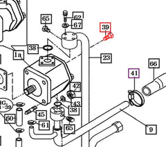Mahindra Tractor Bolt - Hydraulic Pump M8x100 V2013608100