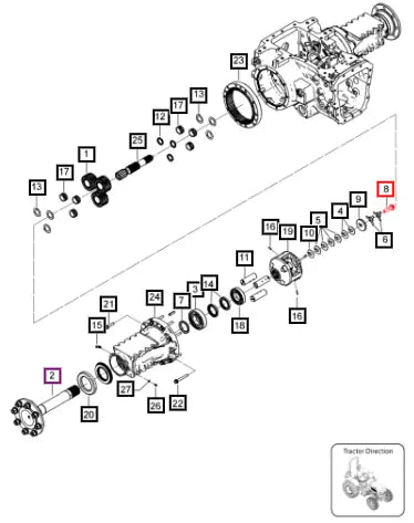 Mahindra Tractor Bolt Locking Rear Axle 006510507V1 Mahindra Direct Parts