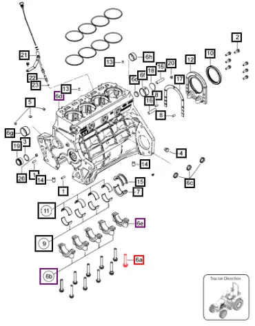 Mahindra Tractor Bolt M12 X 1.75 X 71 006017516V1 Mahindra Direct Parts