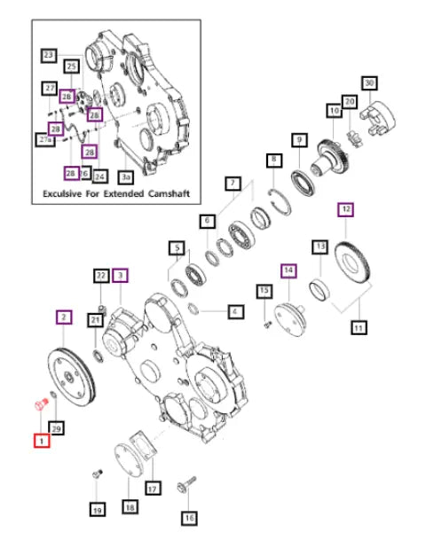 Mahindra Tractor Bolt M14 000020305E05 Mahindra