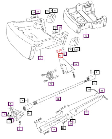 Mahindra Tractor Bolt M16 X 2 - 60 Long 007600330C1 Mahindra Direct Parts