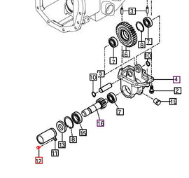 Mahindra Tractor Bolt M6x12 V2113606012 Mahindra Direct Parts