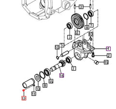 Mahindra Tractor Bolt M6x12 V2113606012