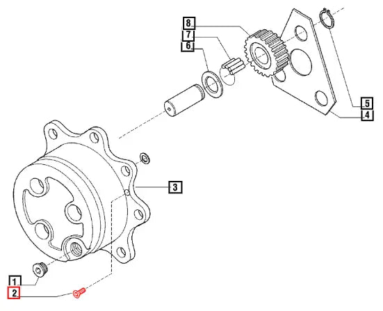 Mahindra Tractor Bolt M8 X 20 006500455C1 Mahindra Direct Parts