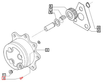 Mahindra Tractor Bolt M8 X 20 006500455C1 Mahindra Direct Parts