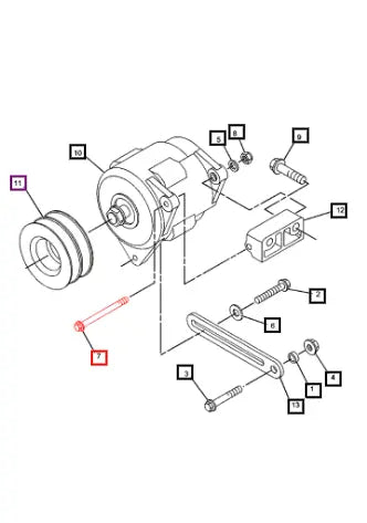 Mahindra Tractor Bolt M8x1.25x25mm 100-8451 Mahindra Direct Parts